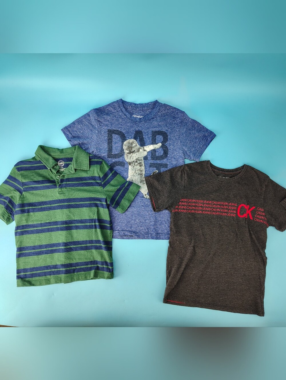 Extreme Concepts CK Wonder Nation Boys Size 8 Graphic Collar T Shirt Lot Of 3